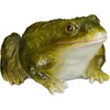Image de Statue Grenouille Figurine Déco Jardin Crapaud En Pierre Décoration Balcon Terrasse Étang, Vert - Relaxdays