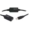 Image de Câble Usb Usb 2.0 Usb-a Mâle, Usb-a Femelle 25.00 M Noir Ua0147 C396291 - Logilink