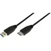 Image de Rallonge USB 3.0 LogiLink 1m M/F (Noir) #DEFAULT