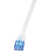 Image de Câble de raccordement plat LogiLink U/UTP, Cat. 5e, 0,5 m, blanc