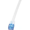 Image de Logilink Flach-Patchkabel RJ45 U/UTP Cat5e 15.00m weiß
