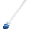 Image de Logilink Flach-Patchkabel RJ45 U/UTP Cat5e 20.00m weiß