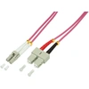 Image de LogiLink câble patch à fibres optiques, LC-Duplex - SC-Duplex, OM4, 2,0 m