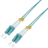 Image de Logilink Câble patch fibre optique OM3 50/125Á LC-LC 0,5m turquoise