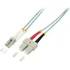 Image de Logilink Câble patch fibre optique OM3 50/125Á LC-SC 1,0m turquoise