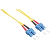 Image de LogiLink Câble patch fibre optique duplex OS2 9/125µ SC/SC jaune 5 m