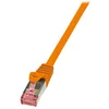 Image de LogiLink Professional CQ2018S Câble patch LogiLink, cat. 6, S/FTP, 0,25 m, orange