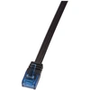 Image de Câble de raccordement plat LogiLink U/UTP, Cat. 5e, 5,0 m, noir