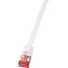 Image de Logilink Câble patch plat RJ45 U/FTP Cat6A 0.50m blanc