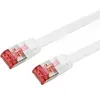 Image de Logilink - Cable Rj45 Cat.6 Blinde U-ftp 5m Plat Blanc