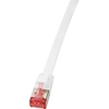 Image de Logilink Câble patch plat RJ45 U/FTP Cat6 20,00m blanc
