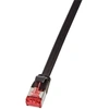 Image de Logilink Flachpatchkabel 2xRJ45 U/FTP Cat6A 0.50m schwarz