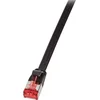 Image de Logilink Câble patch plat 2xRJ45 U/FTP Cat6A 5.00m noir
