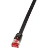 Image de Cf2073s Rj45 Câble Réseau, Câble Patch Cat 6 U/ftp 5.00 M Noir Contacts Dorés 1 Pc(s) W964571 - Logilink