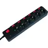 Image de LogiLink LPS233 Bâti de prises LogiLink, 6x, interrupteur individuel & général