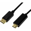 Image de LOGILINK LogiLink CV0126 adaptateur de câble vidéo 1 m DisplayPort HDMI Type A (Standard) Noir