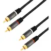 Image de Câble De Raccordement Logilink Ca1203 Cinch-rca Audio 1.5 M Noir Blindé, Code Couleur