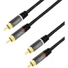 Image de Câble De Raccordement Logilink Ca1207 Cinch-rca Audio 5.0 M Noir Blindé, Code Couleur