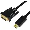 Image de LogiLink CV0130 câble vidéo et adaptateur 1 m DisplayPort DVI Noir - Neuf