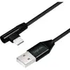 Image de Cable Usb C Coude Usb 20 Max 3a 1m