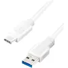 Image de LogiLinkCU0175 LogiLink Câble USB 3.2, USB-A - USB-C mâle, 1,5 m, blanc