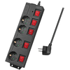 Image de Logilink Lps251 Multiprise 1,5 M 4 Sortie(s) Ca Intérieure Noir