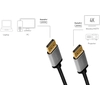 Image de LOGILINK LogiLink CDA0103 Câble DisplayPort 5 m Noir, Gris