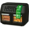 Image de MAXXMEE Heißluft-Fritteuse Doppelkammer 11l 2400W schwarz mit Glastüren