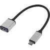 Image de CONRAD Câble de connexion USB Renkforce [1x USB-C ? mâle - 1x USB 3.0 femelle A] RF-USBA-MS-01 manchonné