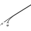 Image de Renkforce RF-3432030 Câble de connexion audio USB / jack [1x USB-C® mâle - 1x jack 3.5 mm] 1.20 m noir Al
