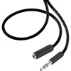 Image de Rallonge Speaka Professional Sp-7870476 Jack Audio [1x Jack Mâle 3.5 Mm - 1x Jack Femelle 3.5 Mm] 0.50 M Noir Gaine Ult