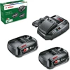 Image de Kit de démarrage Bosch 18 V avec 2 batteries PBA 2,5 Ah + chargeur AL 1830 CV (1600A011LD) Système Home & Garden POWER FOR ALL