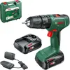 Image de Perceuse-visseuse à percussion sans fil Bosch EasyImpact 18V-40 18 V 36 Nm (06039D8108) + 2 batteries 2,0 Ah + chargeur + mallette
