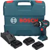 Image de Perceuse-visseuse à percussion sans fil Bosch GSB 18V-55 Professional 18 V 55 Nm Brushless (0 615 A50 02V) + 3 batteries ProCORE 4,0 Ah + chargeur + mallette