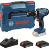 Image de Perceuse-visseuse à percussion sans fil Bosch GSB 18V-25 Professional 18 V 60 Nm (06019K9302) + 2 batteries 2,0 Ah + chargeur + L-Boxx