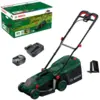 Image de Bosch   Tondeuse À Batterie 34 Cm Pour Pelouses Jusqu'à 200 M²   Moteur Sans Charbon   Réglage Hauteur 25-65 Mm   Bac 35 L   6008b9n00
