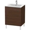 Image de Duravit - Meuble Sous-lavabo L-cube Vertical, 2 Tiroirs, Largeur :
