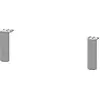 Image de Pied de socle L-Cube Duravit, 2 pièces, 152x44x10mm, aluminium mat, UV999100000