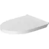 Image de Duravit No.1 Abattant WC Blanc avec frein de chute et charnière en inox - 0020790000