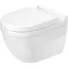 Image de Duravit - Pack Wc Suspendu Starck 3 452709 - Cuvette Rimless + Abattant Frein De Chute, Système Durafix Inclus