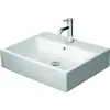 Image de Duravit Vero Air meuble lavabo 60x47cm, avec trop-plein, avec table de robinetterie, 1 trou de robinet, 2350600000