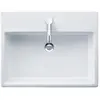 Image de Duravit Vero Air meuble lavabo 60x47cm, avec trop-plein, avec table de robinetterie, 1 trou de robinet, 23506000001