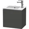 Image de Duravit L-Cube Meuble sous-lavabo suspendu, 1 portes, charnière à droite, 420x400x294mm, LC6272R4949
