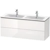 Image de Duravit - L-cube Meuble Sous-lavabo Suspendu, 2 Tiroirs, Largeur :