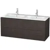 Image de Duravit - L-cube Meuble Sous-lavabo Suspendu, 2 Tiroirs, Largeur :