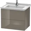 Image de Duravit - L-cube Meuble Sous-lavabo Suspendu, 2 Tiroirs, 670mm,