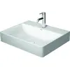 Image de Duravit DuraSquare lavabo pour meuble, 60x47cm, 1 trou pour robinet, sans trop-plein, dessous poncé et émaillé, 2353600071