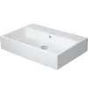Image de Duravit - Vero Air - Meuble Lavabo 700x470 Mm, Avec Trop-plein, Sans Trou De Robinetterie, Wondergliss, Blanc 23507000281
