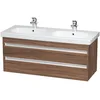 Image de Ketho Meuble Sous-lavabo Suspendu 6649, 2 Tiroirs, - Duravit