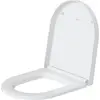 Image de Siège de WC Duravit « ME by Starck » charnière en acier inoxydable, avec SoftClose, blanc, 1 pièce.